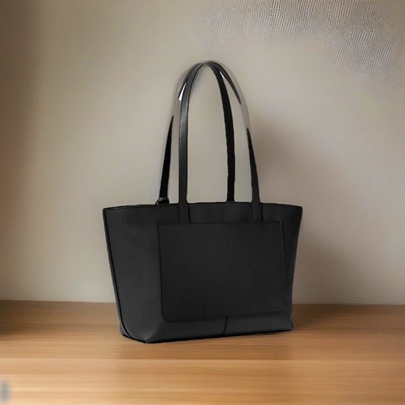 MICHAEL KORS Jet Set Medium Travel Tote Bag Zipper Shoulder Bag BLACK New w Tags - Picture 4 of 4